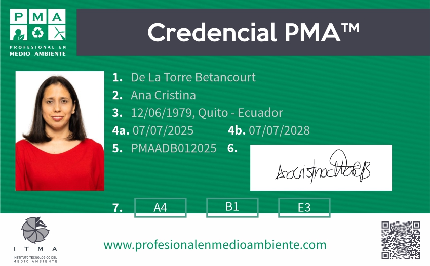 Credencial PMA™ Director de Sostenibilidad Certificado. Nivel 3