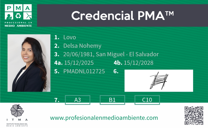 Credencial PMPA™ Profesional Mánager en Proyectos Ambientales. Nivel Experto
