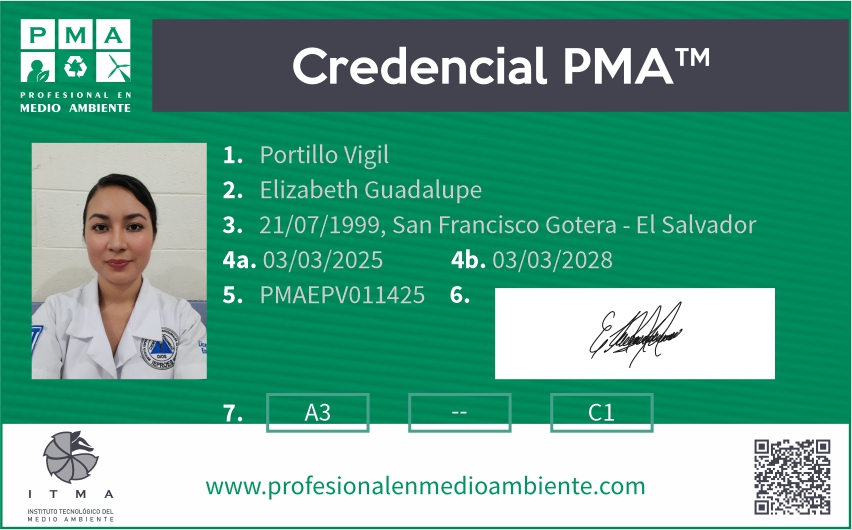 Credencial PMA™ Profesional en Medio Ambiente. Nivel Júnior