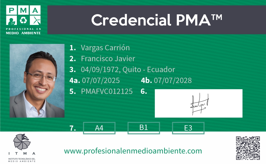 Credencial PMA™ Director de Sostenibilidad Certificado. Nivel 3