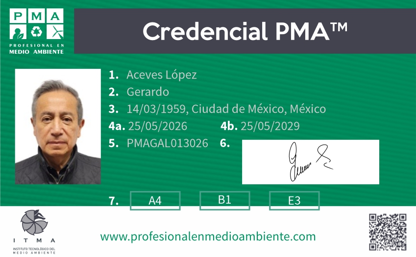 Credencial PMA™ Director de Sostenibilidad Certificado. Nivel 3