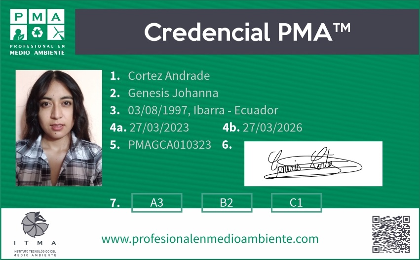 Credencial PMA™ Profesional en Medio Ambiente. Nivel Júnior