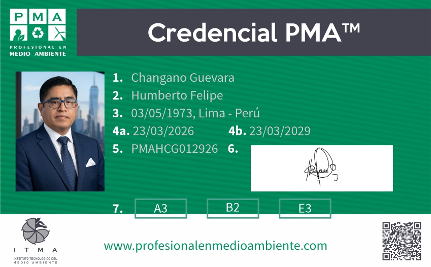 Credencial PMA™ Director de Sostenibilidad Certificado. Nivel 3