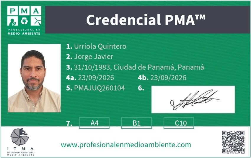 Credencial PMPA™ Profesional Mánager en Proyectos Ambientales. Nivel Experto