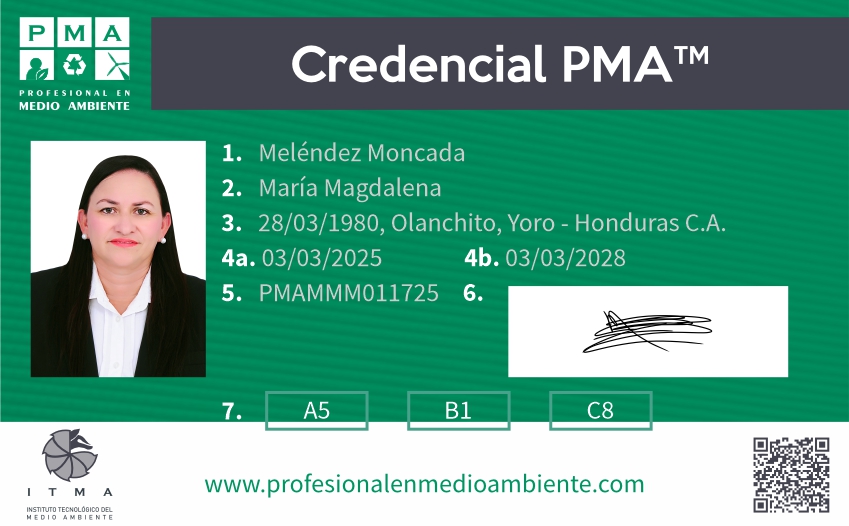 Credencial PMA™ Perito Ambiental Certificado