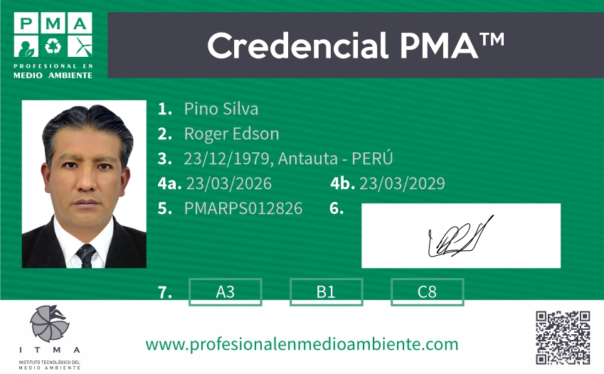 Credencial PMA™ Perito Ambiental Certificado