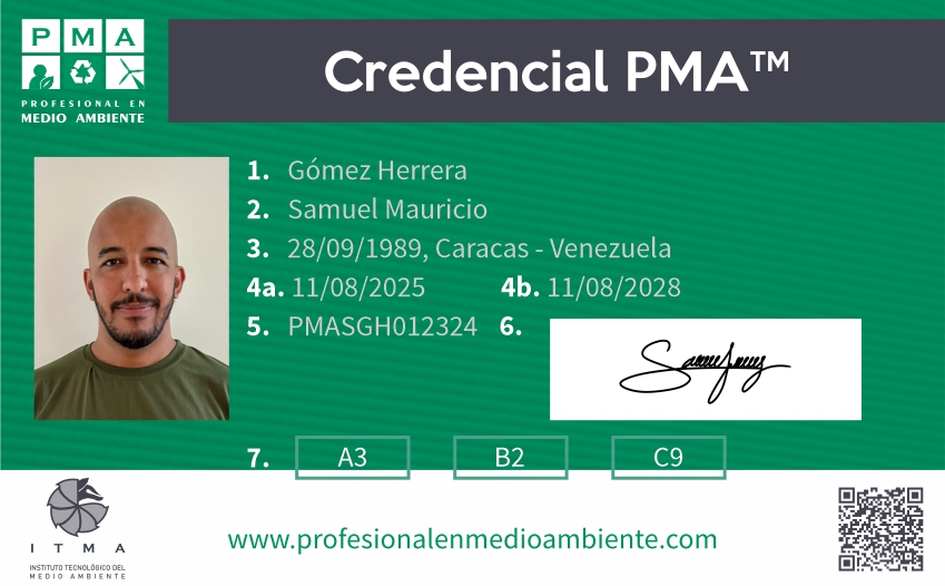 Credencial PMPA™ Profesional Mánager en Proyectos Ambientales. Nivel Especialista
