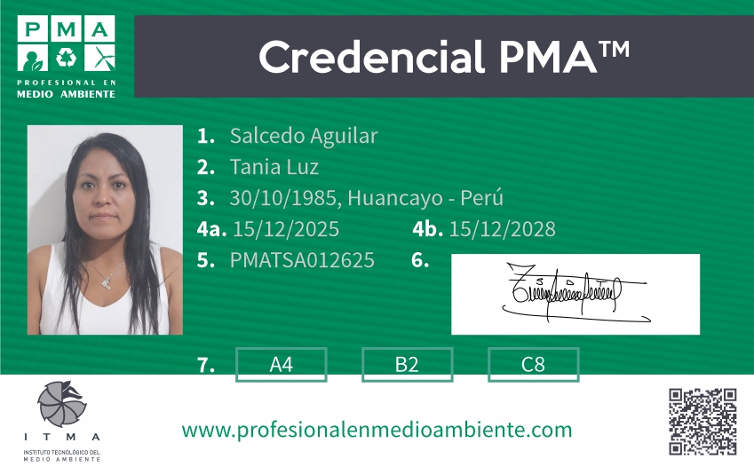 Credencial PMA™ Perito Ambiental Certificado